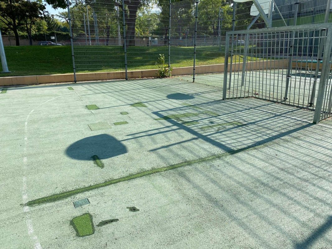 Teleki Park – színpad elbontása