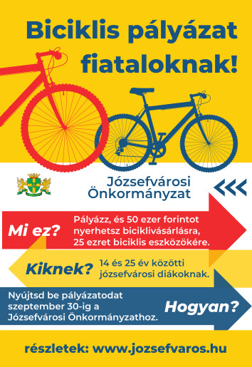 Újra! Biciklis pályázat fiataloknak!