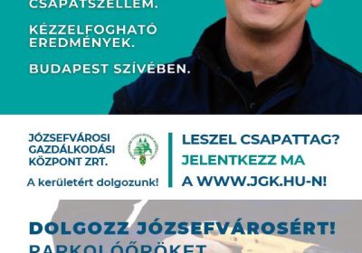 Legyél Te is csapattag, gyere a JGK-hoz dolgozni!
