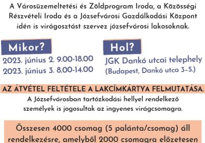 Virágosztás Józsefvárosban