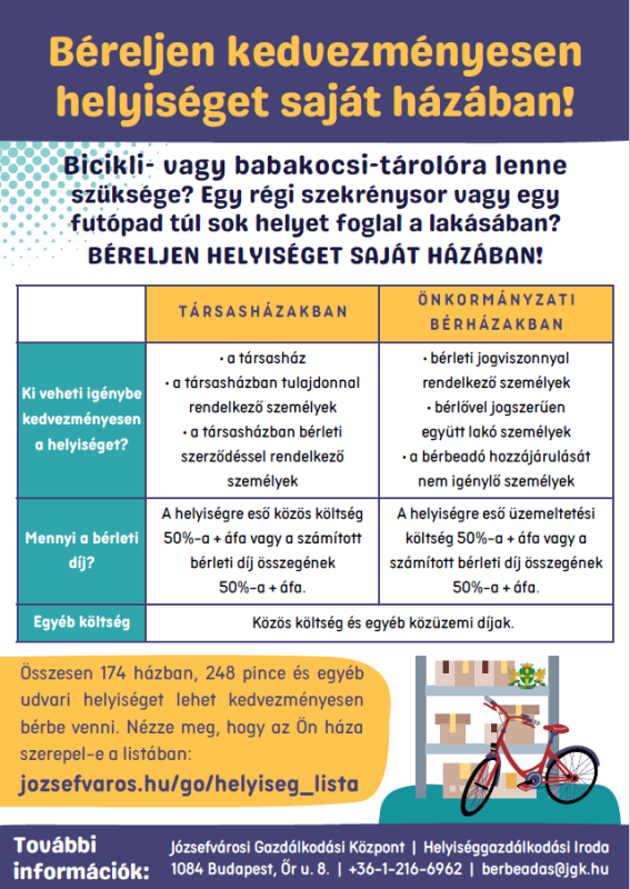 Béreljen kedvezményesen helyiséget saját házában!