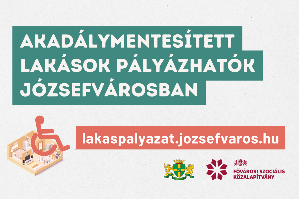 Akadálymentesített lakások pályázhatók Józsefvárosban!