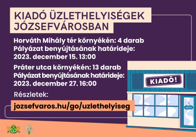 Kiadó üzlethelyiségek Józsefvárosban