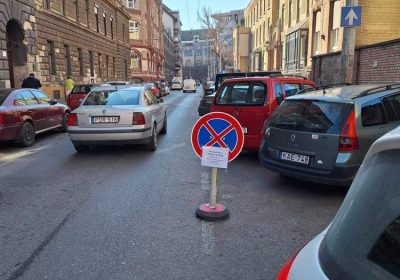 Járda javítás a Mária utcában
