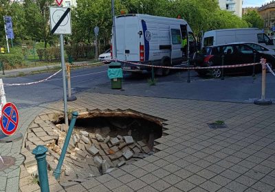 Tájékoztatás a Mátyás téren történ útbeszakadásról