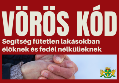 VÖRÖS KÓD: Segítség fűtetlen lakásokban élőknek és fedél nélkülieknek