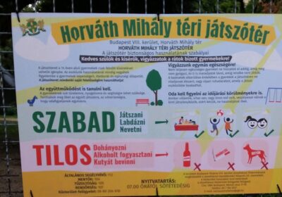 Karbantartás a Horváth Mihály téri játszótéren