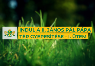 Elindul a II. János Pál pápa tér öntözőrendszerének kiépítése