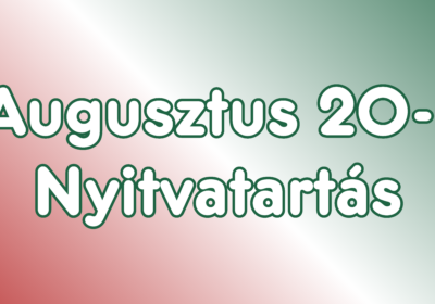Augusztus 20-i nyitvatartás a JGK ügyfélszolgálatain